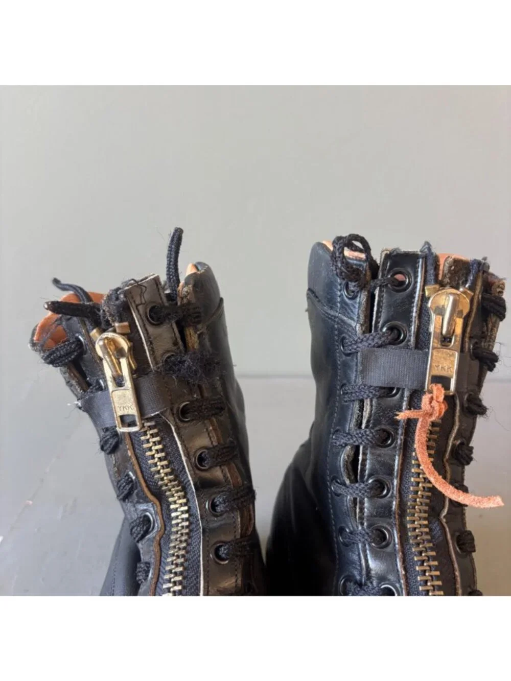 Vintage Vibram Northwest Firefighter Combat Boots Black Leather Shoes Mens 8
